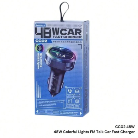 Fm moduliatoriusREMAX CC02 48W Type-C/USB