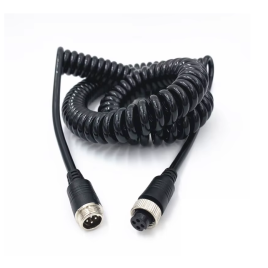 Spiruoklinis vaizdo ir maitinimo kabelis Powermax 4Pin - 4Pin