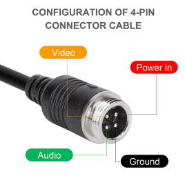 Vaizdo ir maitinimo adapteris Powermax 4Pin - RCA