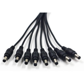 Alalisvoolukaabli jaotur Powermax 1 - 8 kanaliga, 5,5x2,1 mm