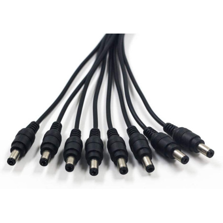 Alalisvoolukaabli jaotur Powermax 1 - 8 kanaliga, 5,5x2,1 mm