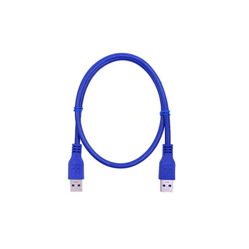 Computer cable Powermax USB - USB 0.6m, USB 3.0 blue