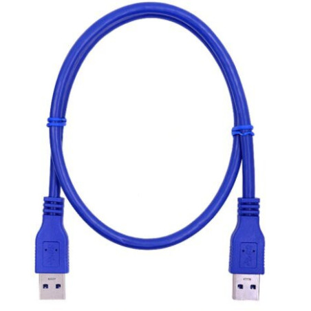 Компьютерный кабель Powermax USB - USB 0,6 м, USB 3.0, синий