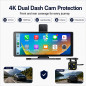 Universalus CarPlay ir Android Auto monitorius automobiliui Powermax su atbulinės eigos kamera Universalus CarPlay ir Android Auto monitorius automobiliui Powermax su atbulinės eigos kamera