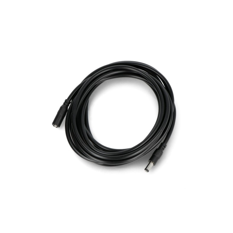 Alalisvoolu pikenduskaabel Powermax 5.5x2.5mm - pistik-pesa - 3m - must Alalisvoolu pikenduskaabel Powermax 5.5x2.5mm - pistik-pesa - 3m - must