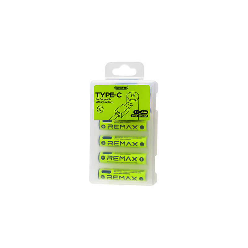 Įkraunama baterija Remax AAA 814mWh / 435mAh USB-C 4vnt.