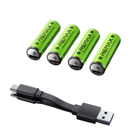 Akumulator Remax AA 2050mAh / 3071mWh 1,5V Li-Ion USBC 4 szt.