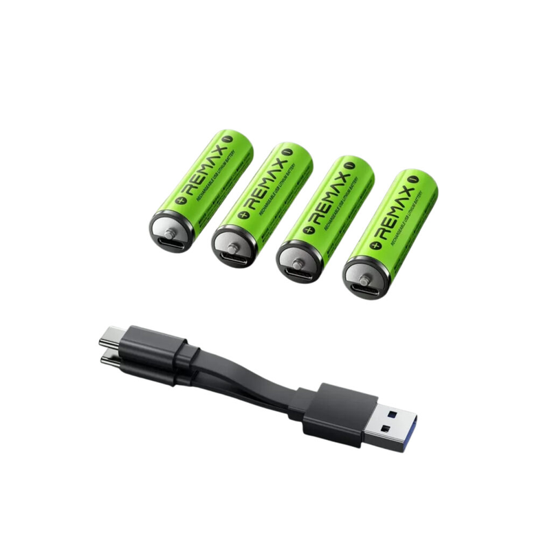 Įkraunama baterijos Remax AA 2050mAh / 3071mWh 1.5V Li-Ion USBC 4vnt