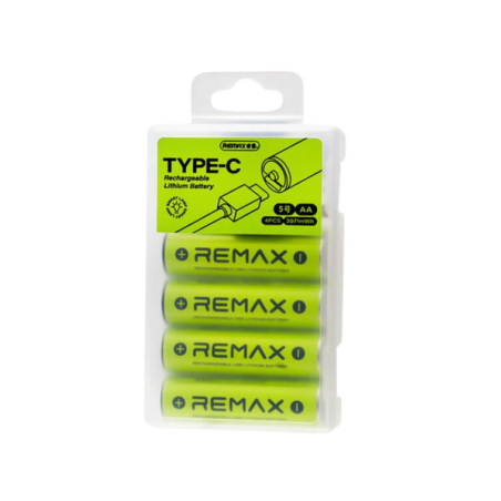 Akumulator Remax AA 2050mAh / 3071mWh 1,5V Li-Ion USBC 4 szt.