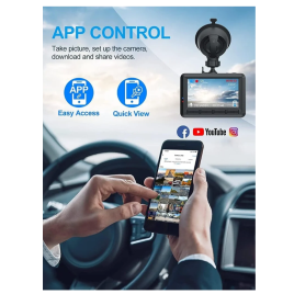 Automobilinis registratorius Q9wifi 1920*1080P / APP / Wifi