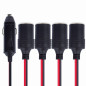 Automobilinio įkroviklio lizdų dalintuvas Powermax 4in1 12V/24V