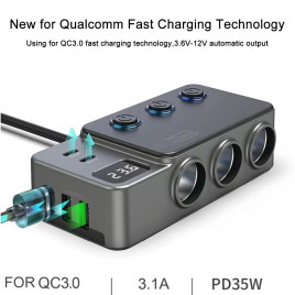 Autolaadija Powermax GC06 120W 12-24V