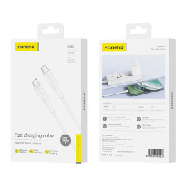 Phone charging cable Foneng XS01 1m 60W USBC-USBC