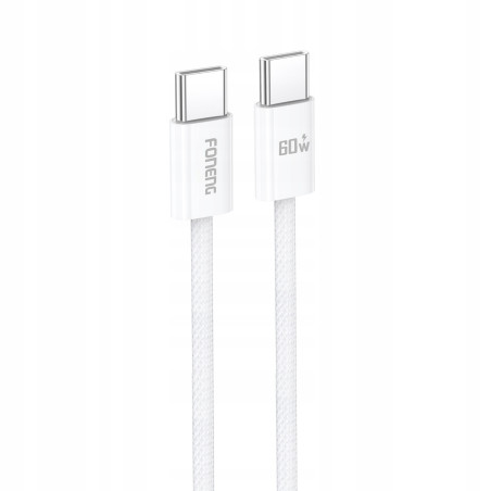 Strāvas kabelis Foneng X110 1.2m 60W USBC-USBC