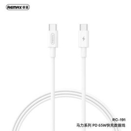 Kabel zasilający Remax RC-191 USB-C USB-C 65W 1m