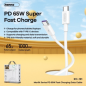 Kabel zasilający Remax RC-191 USB-C USB-C 65W 1m