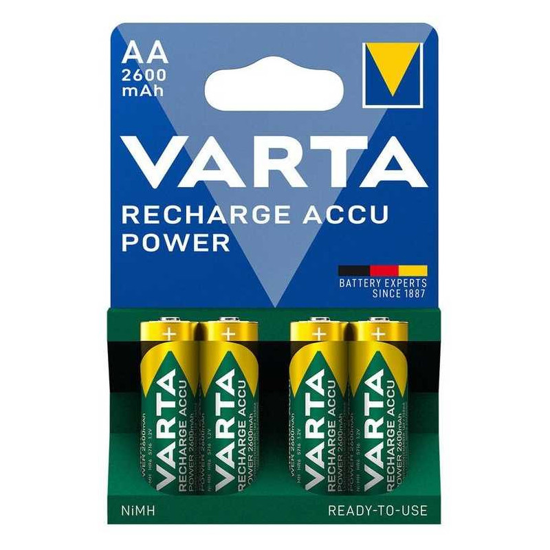 Baterijas Varta Recharge Accu Power 2600mAh AA Baterijas Varta Recharge Accu Power 2600mAh AA