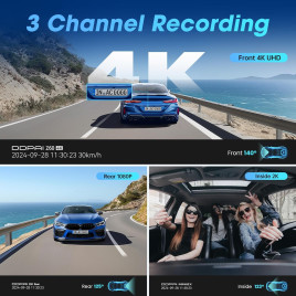 Dash camera DDPAI Z60T GPS Triple 4K