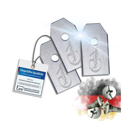 Lawn robot blades Genisys for Anthbot / Husqvarna / Gardena / Segway / Yard Force / McCulloch&Landi 18pcs 0.75mm