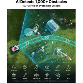 Belaidis vejos robotas Anthbot M9 su RTK + AI navigacija, iki 1000 m²