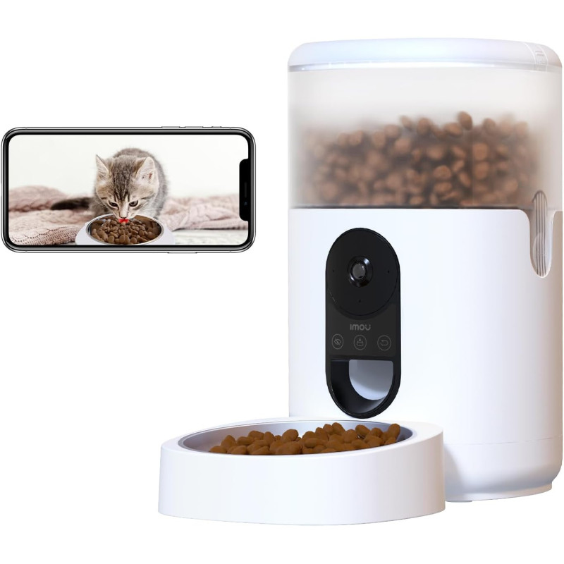 Automatinė šerykla su kamera IMOU Smart Pet Feeder PF1-4L 4L Automatinė šerykla su kamera IMOU Smart Pet Feeder PF1-4L 4L