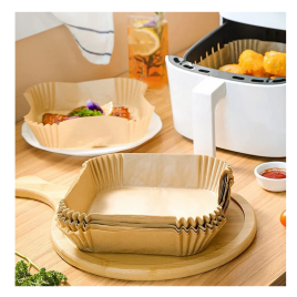 Papier do pieczenia do frytkownicy powietrznej Powermax SQ16 kwadratowy, 100 szt.