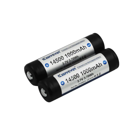 Akumuliatorius Keeppower 14500 1000mAh 1A su apsauga 3.7V 1vnt