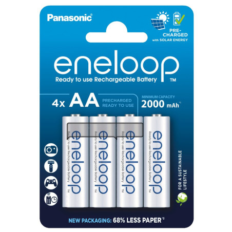 Akumulators Panasonic Eneloop BK-3MCCE/4BE 2000mAh AA
