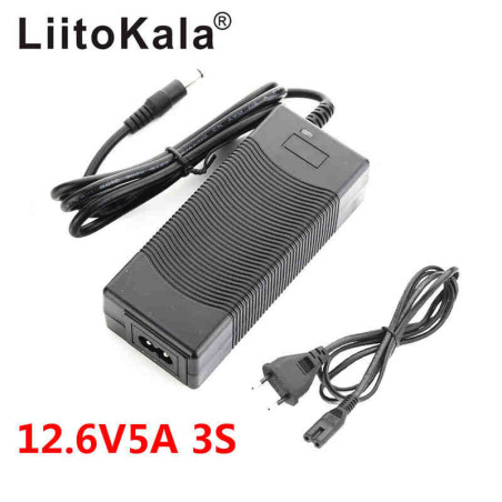 Maitinimo šaltinis LiitoKala 3S 12.6V 5A 5.5x2.1mm