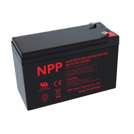 Akumuliatorius NPP NP12-7Ah 12V 7Ah AGM