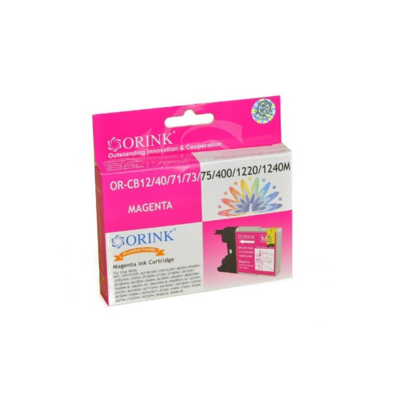 Чернила Orink LC1220 / LC1240 пурпурного цвета для Brother Чернила Orink LC1220 / LC1240 пурпурного цвета для Brother