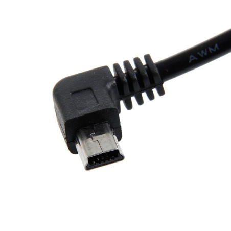 Kroviklis Powermax PPC006 MINI-USB - 1A, 3,5m ilgio, 8-36V skirtas registratoriams / GPS