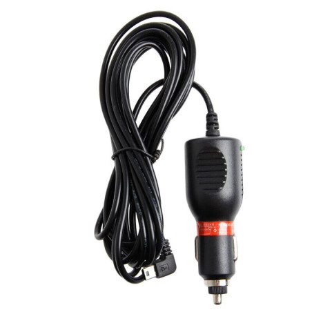 Kroviklis Powermax PPC006 MINI-USB - 1A, 3,5m ilgio, 8-36V skirtas registratoriams / GPS